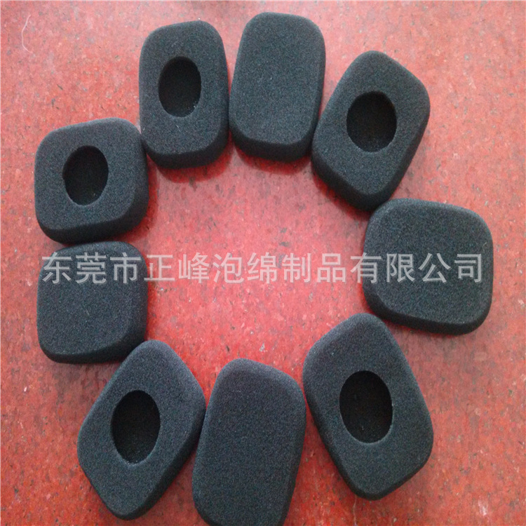 供应黑色海棉耳套 国产进口双拼挖孔棉 价格实惠 质量好