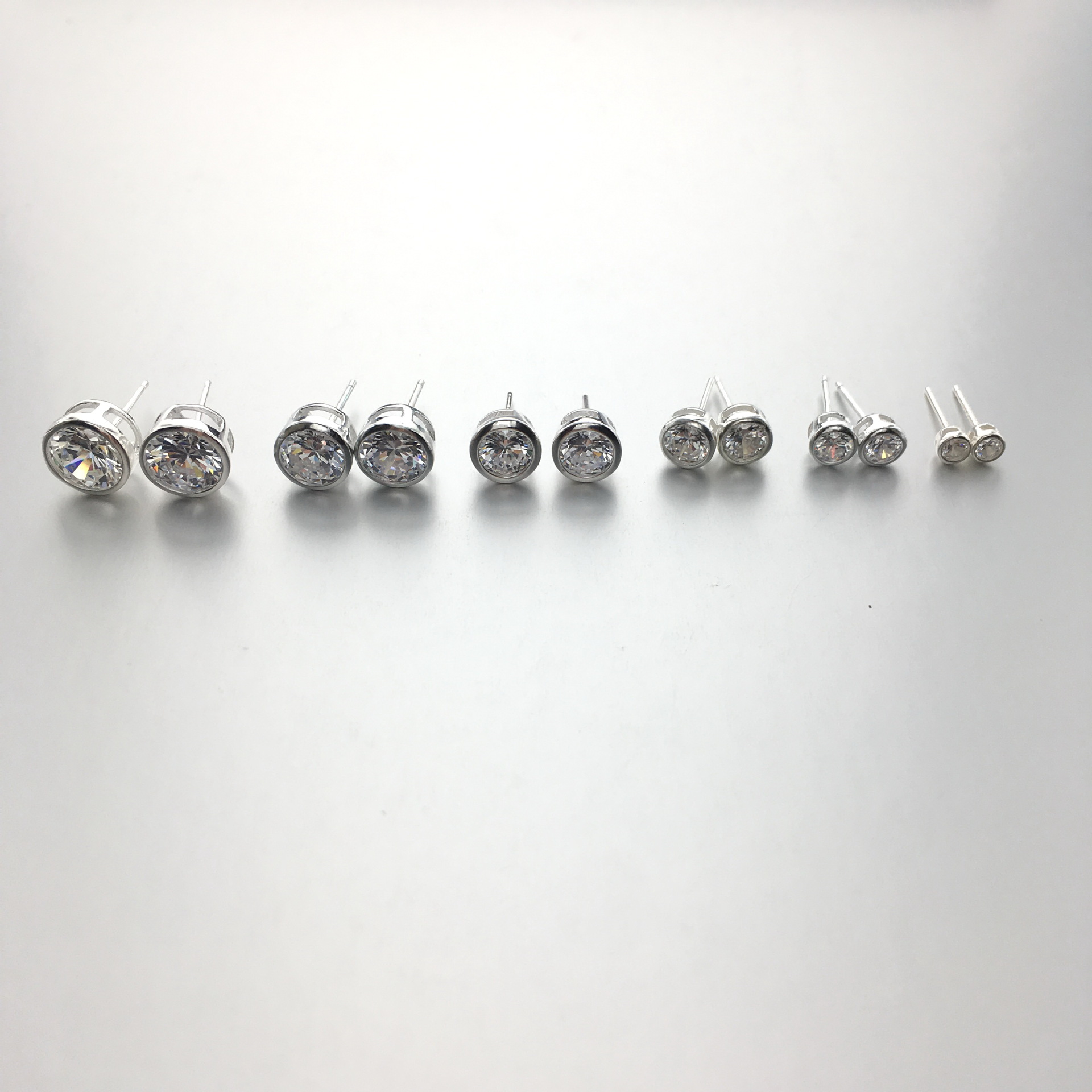 2g Weight 925 Sterling Silver Ear Needle Material Ear Studs Classification 1 Pair Quantity Casual, Daily Occasion 925 Sterling Silver Material Geometric Pattern Unisex Gender Simple Style, Classic Style Style 1 Pair Simple Style Classic Style Geometric 925 Sterling Silver Ear Studs 4