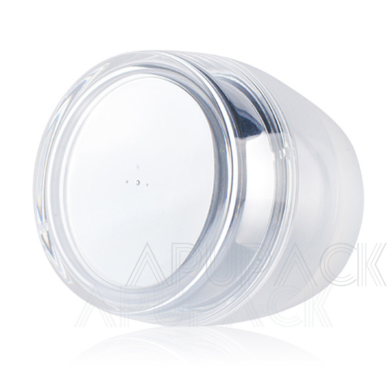 50ml新品韩国高档微商爆款素颜祛斑霜亚克力瓶透明双层白色