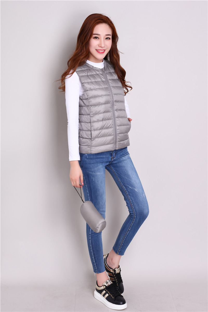 Gilet femme en Duvet de canard blanc - Ref 3316304 Image 48
