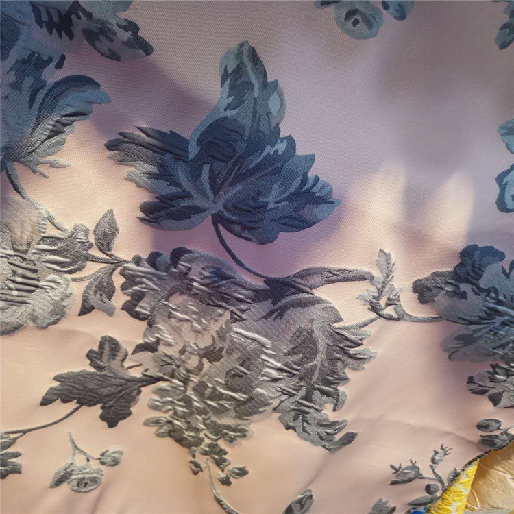 鸡尾花图案色织提花面料适合于服装装饰包包布鞋子布