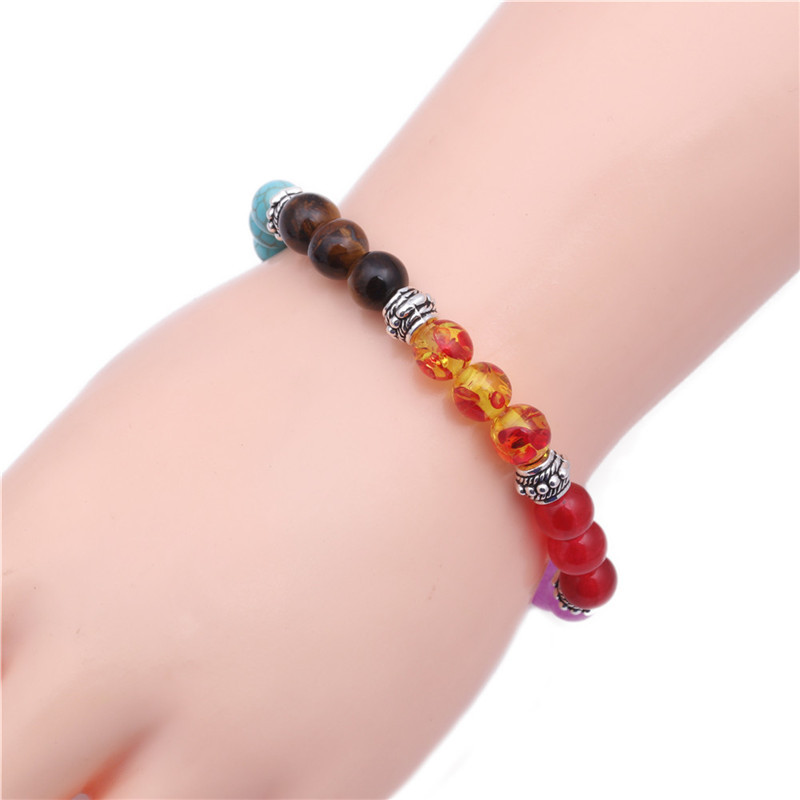 Fashion Simple Color Beaded Heart Bracelet