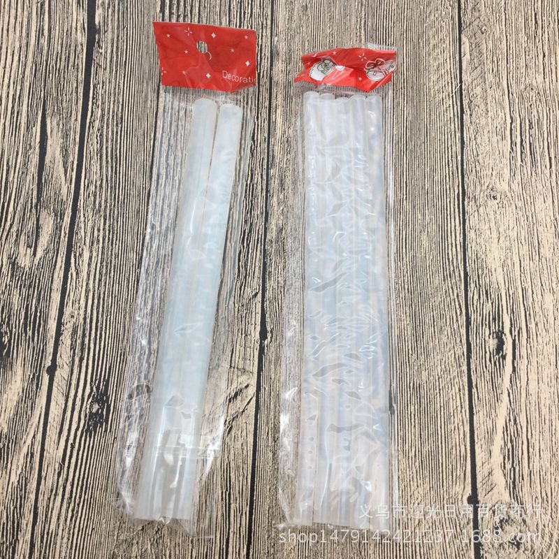 厂家热熔胶棒 透明万能热熔胶 袋装粗细热熔胶 2元店货源批发