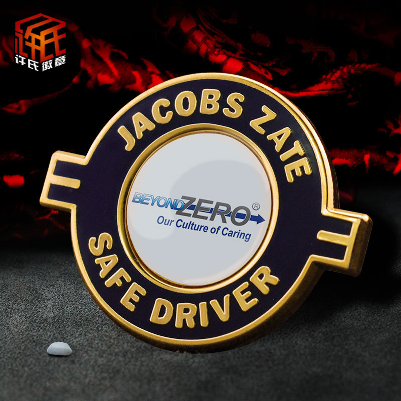 许氏16年专定做金属珐琅徽章 厂家定制烤漆胸针制作胸徽特价胸章|ms