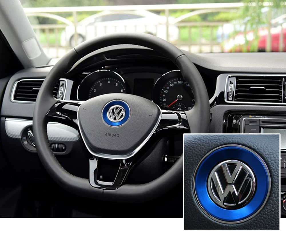 Applicable to the Volkswagen steering wheel, the bright column decoration circle of the new Polo Tu, An Langyou Watch Passat sequins