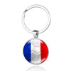 Cross -border explosion hot -selling World Cup football metal keychain 32 strong football power