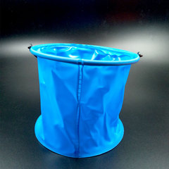 廠供加厚大號塑料隔層摺疊水桶 塑膠伸縮洗筆桶塑膠桶玩具美發
