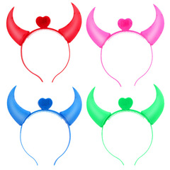 Stall hot-selling glowing ox horn toys Christmas hat headband hair band concert party props factory direct sale wholesale