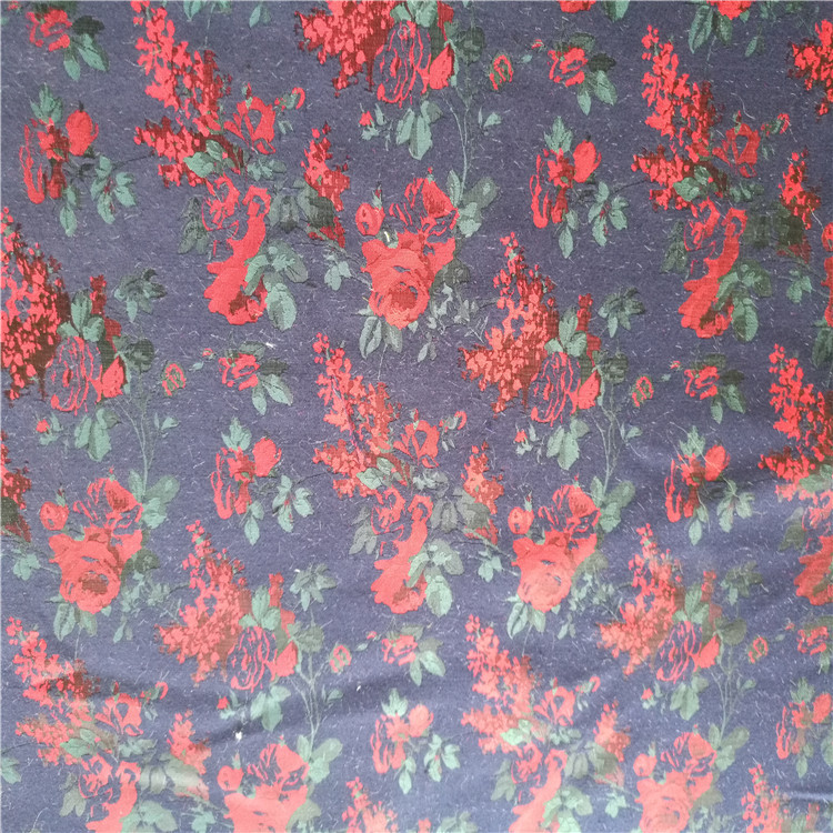 满天星月季花图案色织提花布料适用于服装装饰沙发布鞋子布