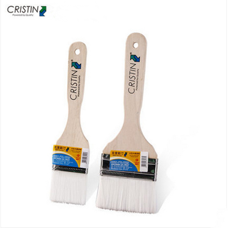 克里斯汀 水性木器漆刷 2英寸 3英寸 木柄化纤丝水性木器漆刷