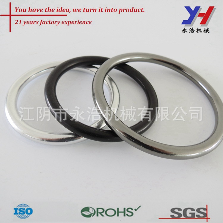 黑色阳极氧化铝环，数控加工