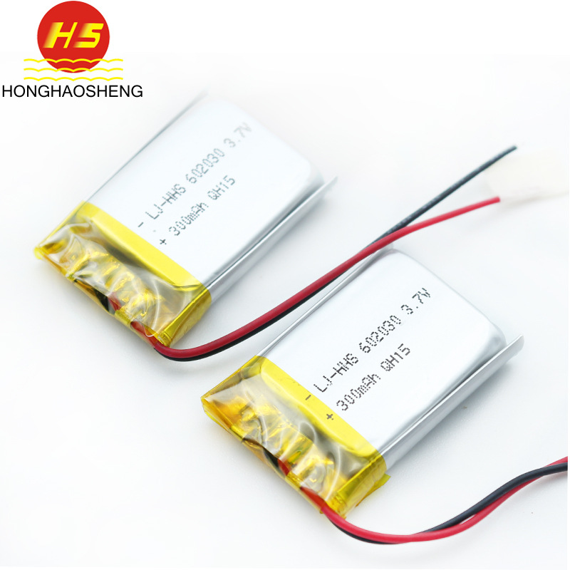 厂家直销602030 3.7v 300mah超小超薄聚合物电池点读笔锂电池