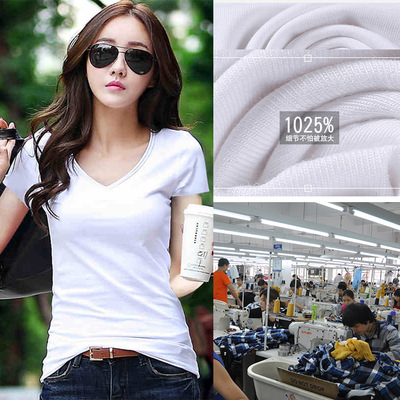 帝馬森服裝淘工廠-虎門女士服裝加工廠純棉T恤小批量來樣加工貼牌