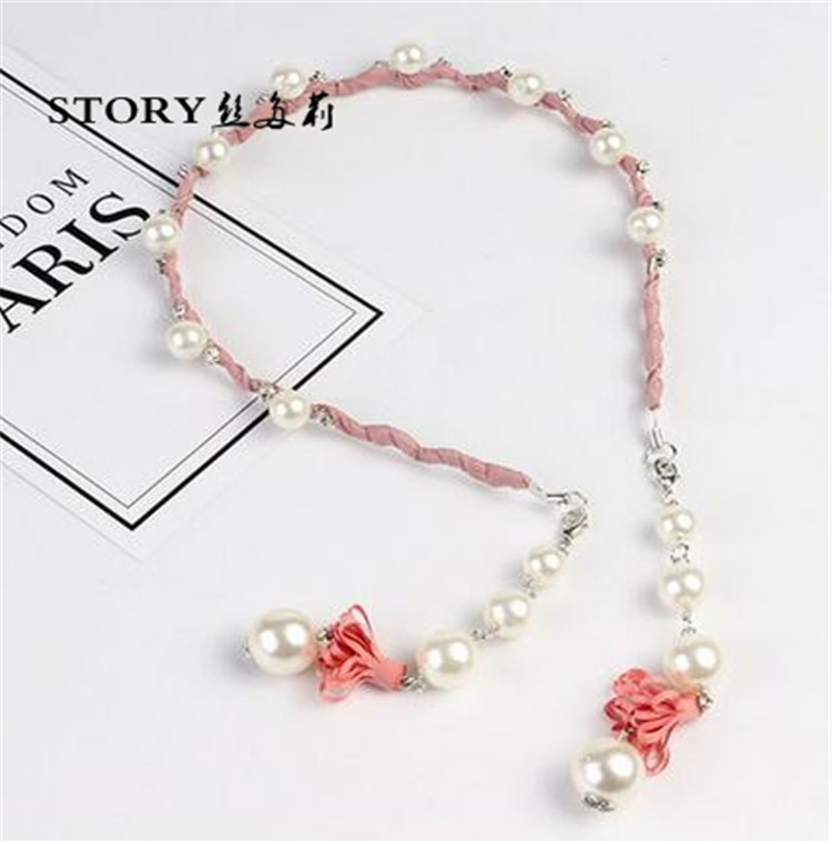 Elegant earrings for children and adults with tassels pearl