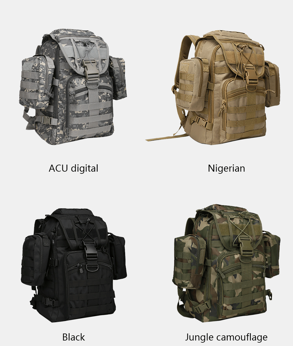 Perfect Outdoor Military Enthusiasts Package Mountaineering  Swordfish Tactical Package Combat Assault Package Men And Women Camouflag 3