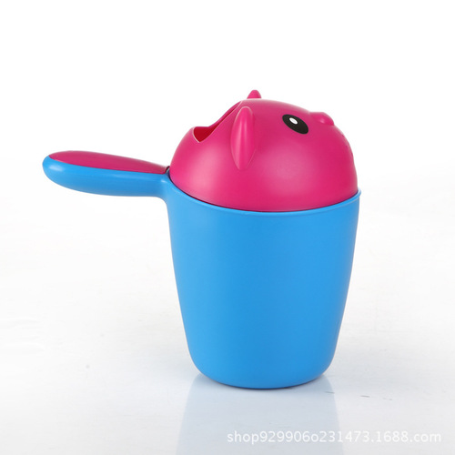 Baby shower water spoon baby bath bath children cartoon bear shampoo cup splashing water scoop shampoo cup thickened