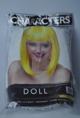 Estilo europeo y americano cos / party peluca popular fiesta cubierta de cabeza de fábrica cabello liso