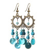 Ethnic retro earrings solar-powered, accessory, ethnic style, wholesale