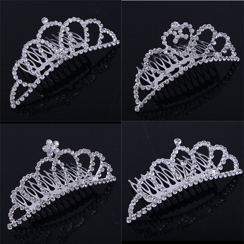 Hair clip hairpin for women girls hair accessories Sweet princess crown hair accessories Festival Performance children festival performance crown dress gifts