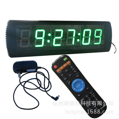 会议演讲计时器3寸6位秒表计时器绿色数字时钟多种功能可选带遥控