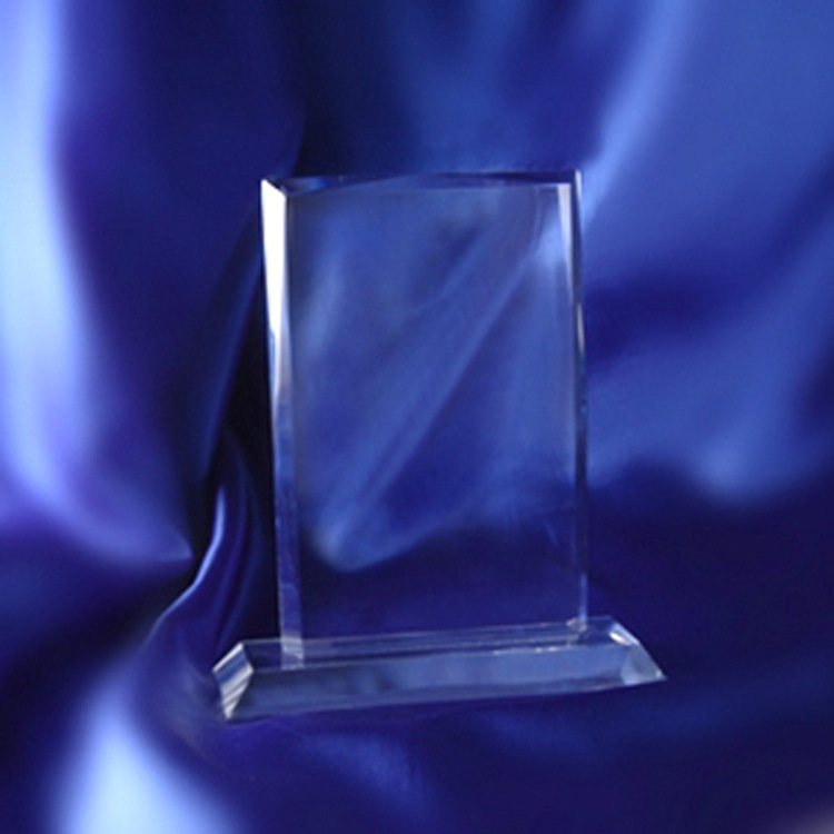 浦江水晶廠家 K9獎牌白胚影像耗材批發 創意新款 小屏風帶底座款