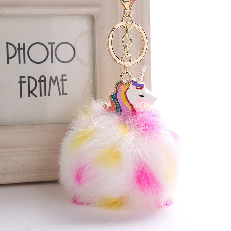 50g Weight Keychain Classification 1 Piece Quantity Daily Occasion Plush, Metal Material Unisex Gender Cute, Sweet Style 1 Piece Cute Sweet  Plush Metal Unisex Keychain 9