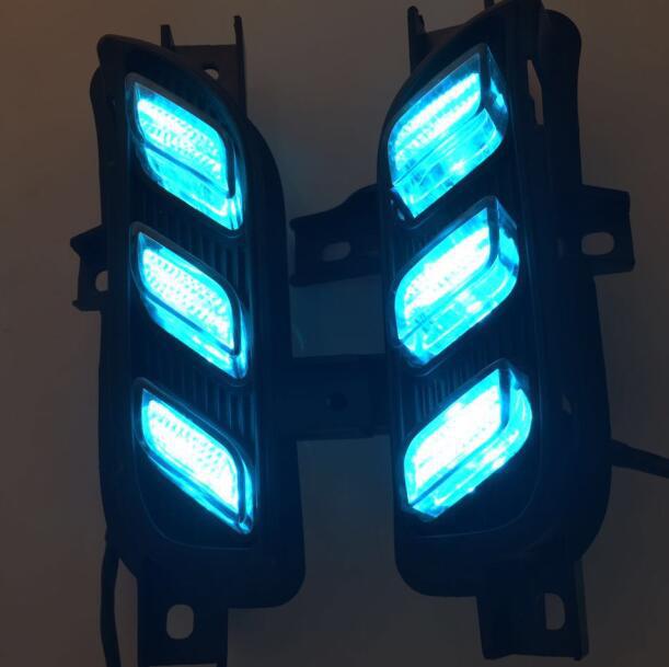 Aplicable a 16-17 nueva luz de marcha diurna Kia K3 Luz de marcha diurna K3 Luz de niebla de guía de luz LED modificada