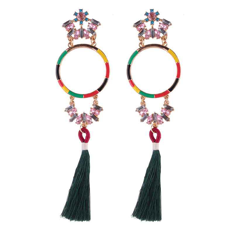Occident and the United States alloy hand made earring (color)NHJQ9298-color