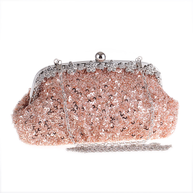 Nouveau Incrusté De Diamants Paillettes Sac À Main Magnifique Grand Rouge De Mariée Sac Cadeau Sac Vintage Sac 6528 Rouge De Fête display picture 8