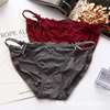 Silk pants, trousers, fashionable lace underwear, belt, European style, plus size