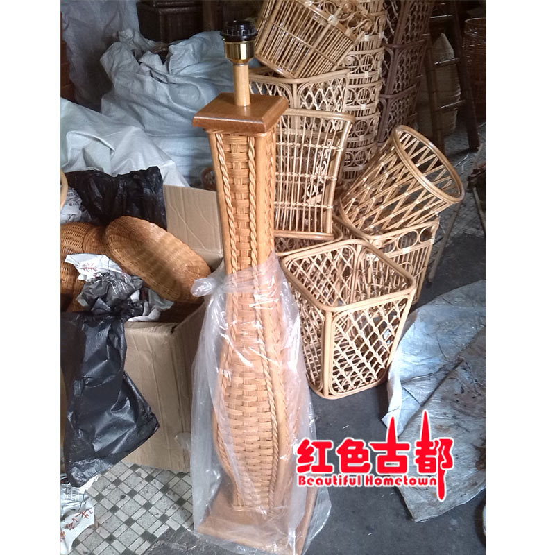 藤工艺品藤编地灯1-2
