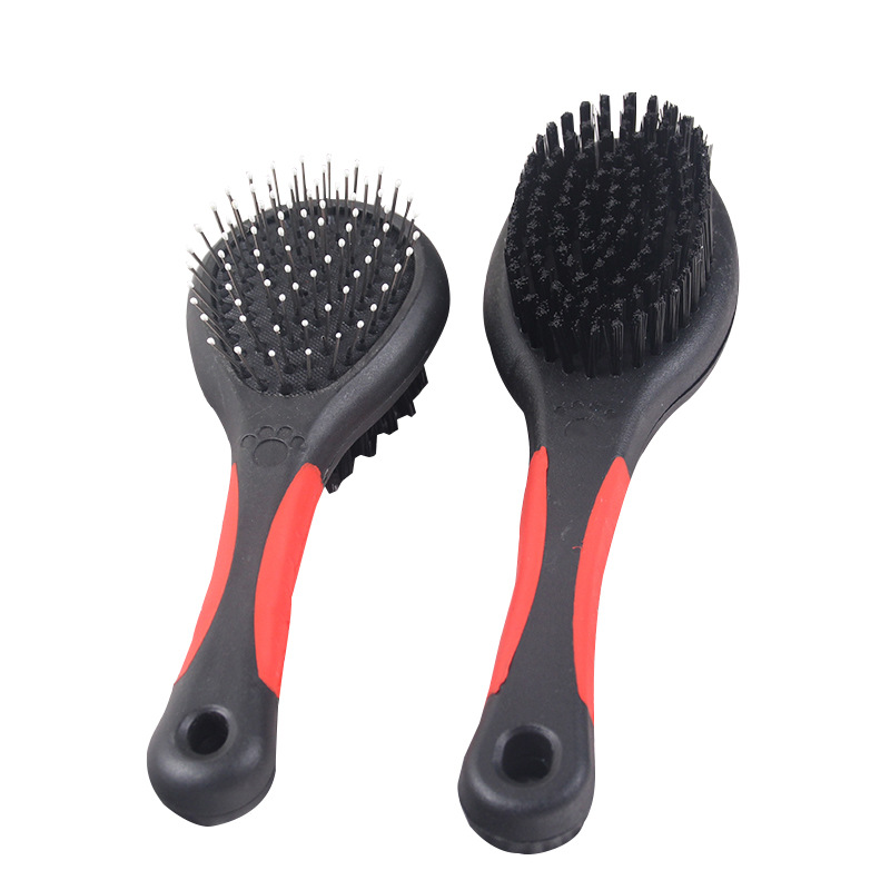 Venta al por mayor peine de mascotas de doble cara aguja de masaje peine gato perro peine de pelo de grado de exportación peine de mascotas suministros