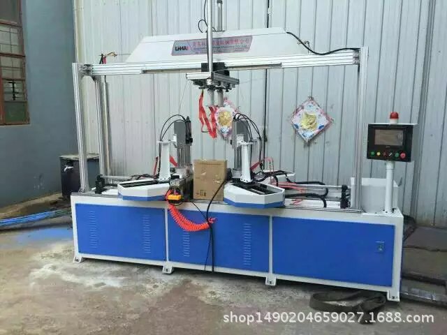 精密高频组框机 家具板门窗框相框镜框精密组装机可 