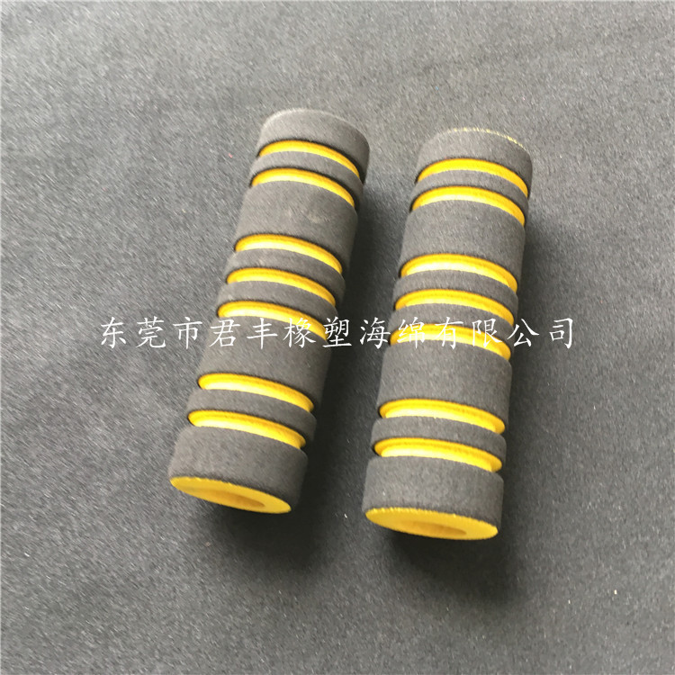 加工定制 高密度NBR海绵护套 橡塑发泡手柄 童车手把套质量保证