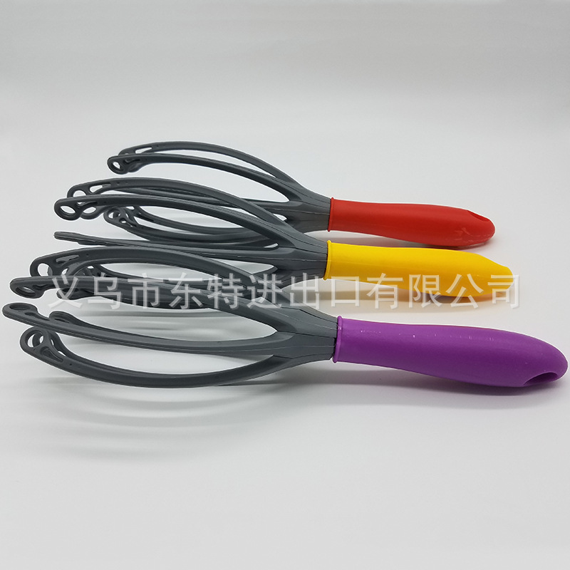 Kitchen tool manufacturer direct sales baking tools, creative egg beater, unique shape, colorful handle blender detail image 6