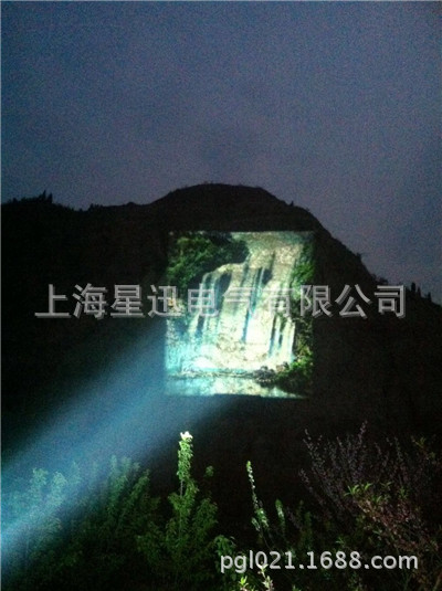 户外楼体广告投影机_户外广告投影灯_建筑亮化投影灯_上海星迅