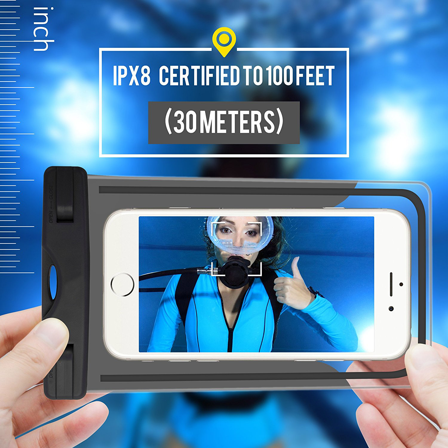 户外运动防水袋 夜光手机 防水袋户外防水包触屏透明手机防水袋