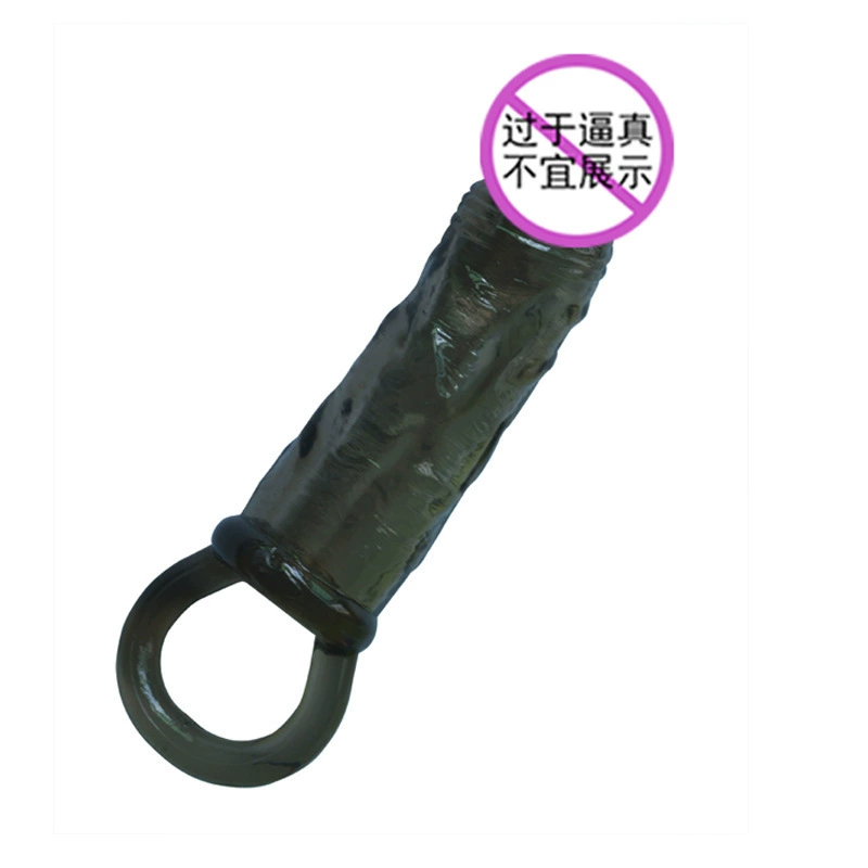 Черный Кинг-Конг Кристалл Презерватив Секс-игрушка для взрослых Мужская техника Увеличение пениса Кольцо Булава