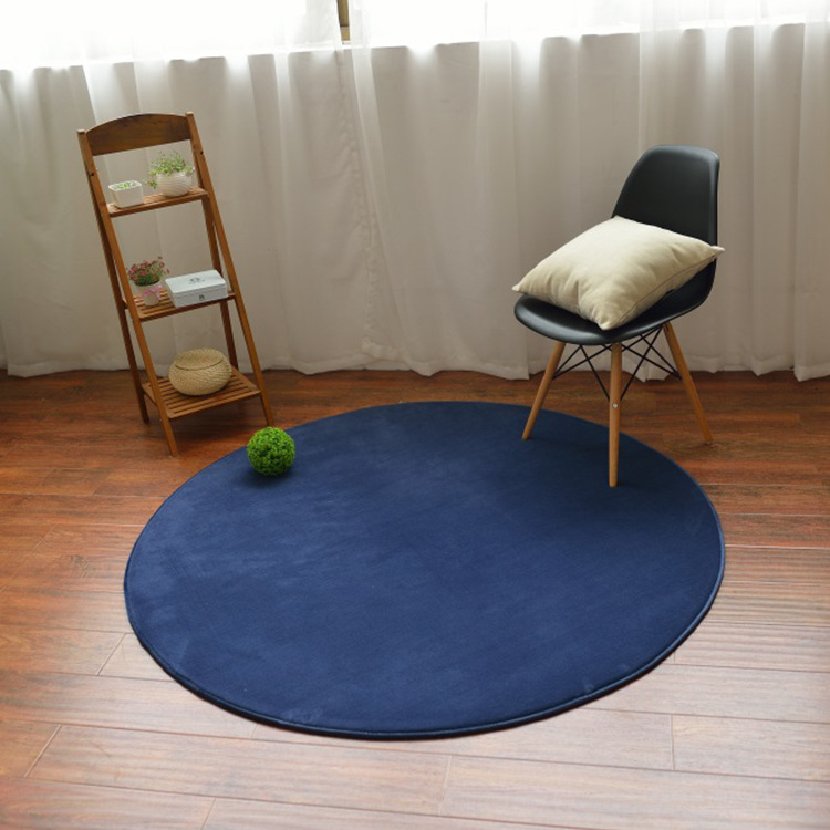 Exportación de estilo japonés simple alfombra de piso redondo tatami perezoso sofá alfombra dormitorio sala de estar coral polar antideslizante alfombra de piso