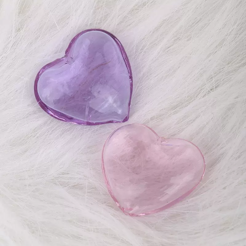 咔饰彤 时尚爱心琉璃瓶 香水精油珠 桃心香氛香熏饰品配件现货