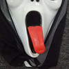 Tongue piercing, monolithic mask, halloween