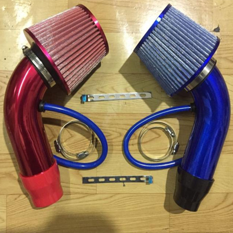 汽车进气歧管总成改装空气滤芯 滤清器 进气铝管+冬菇头套件