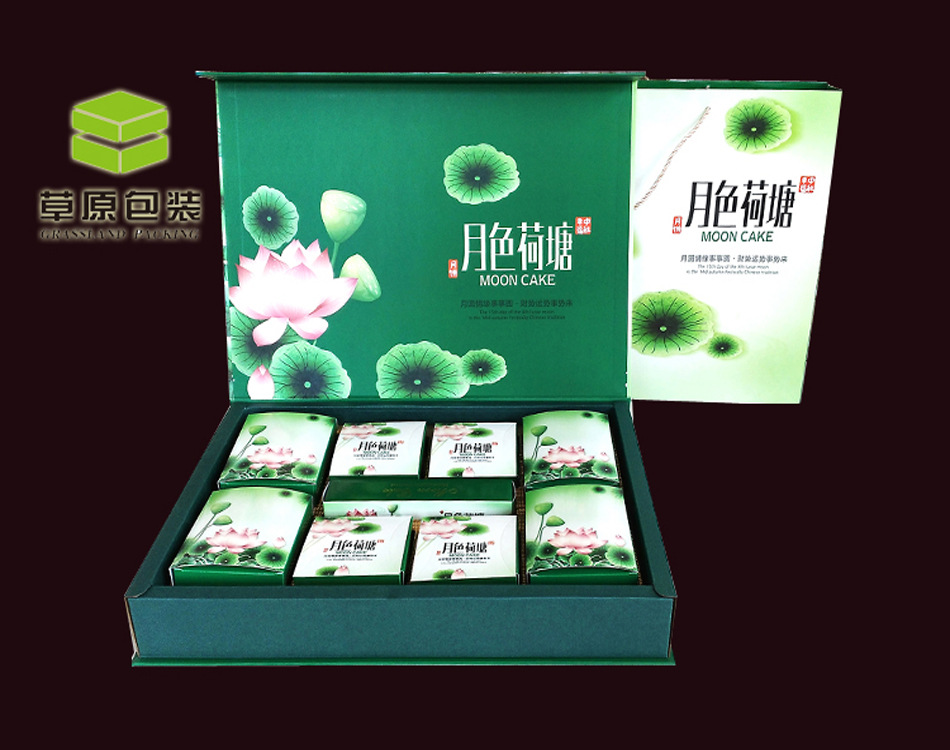 高档纸质中秋月饼包装盒设计定制加工 精美礼品盒加手提袋批发