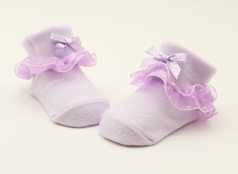 Children lace socks baby dress socks Princess socks full moon 100 day