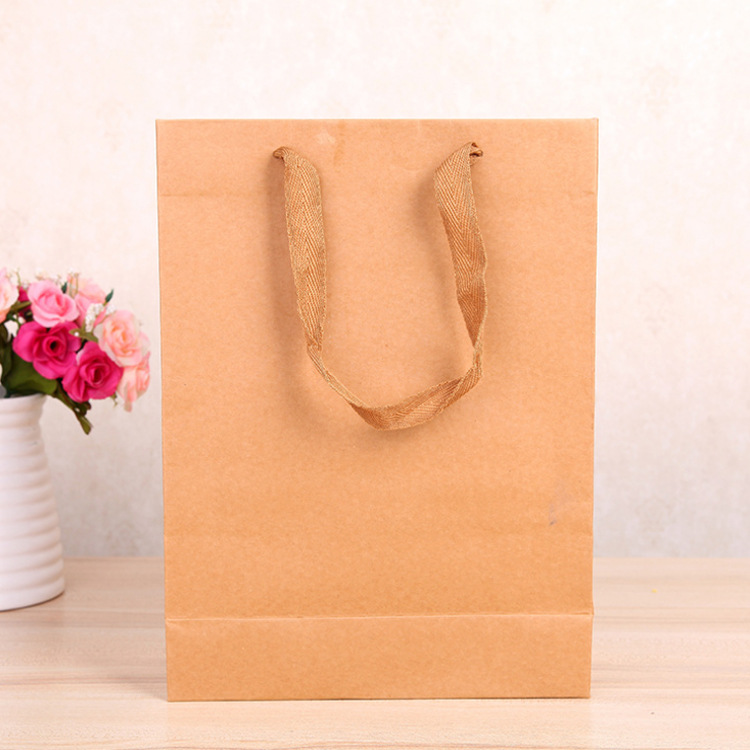 现货厚款服装牛皮纸手提袋广告印刷logo定制外卖包装礼品纸袋批发|ms
