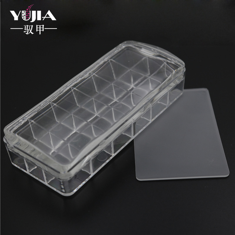 Nuevo gran tamaño pizarra borrador clavo sello transparente de gran tamaño cuadrado de silicona cabeza sello herramienta de impresión