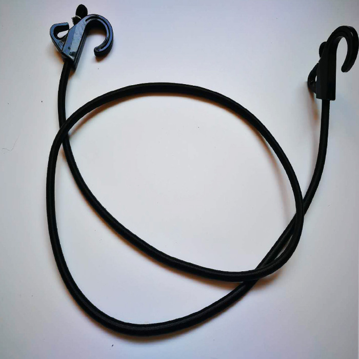 厂家直销高质量塑料钩行李绳弹力绳直径7mm摩托车行李捆扎绳