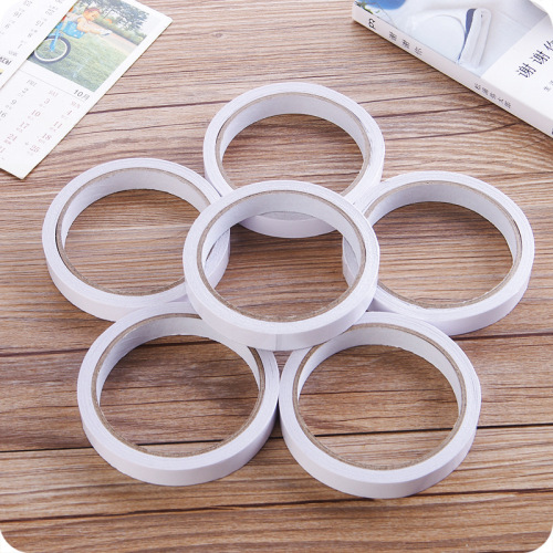 Paper-thin double-sided adhesive tape, hand-tearable office and study supplies, white double-sided tape, adhesive tape
