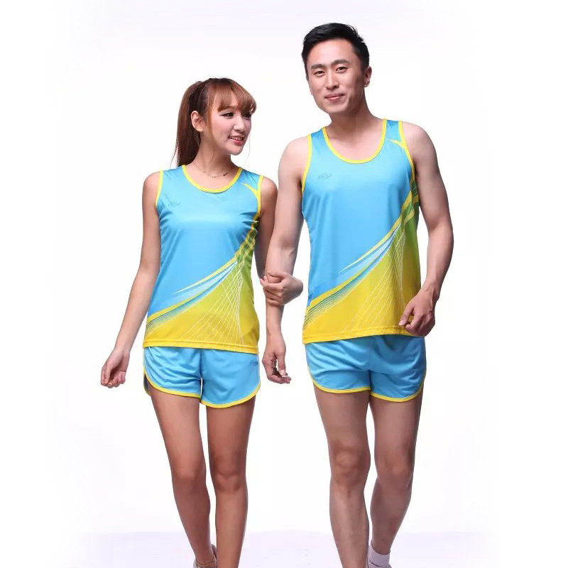 厂家直销 2018田径服套装男 比赛训练服定制学生跑步运动衣批发|ms