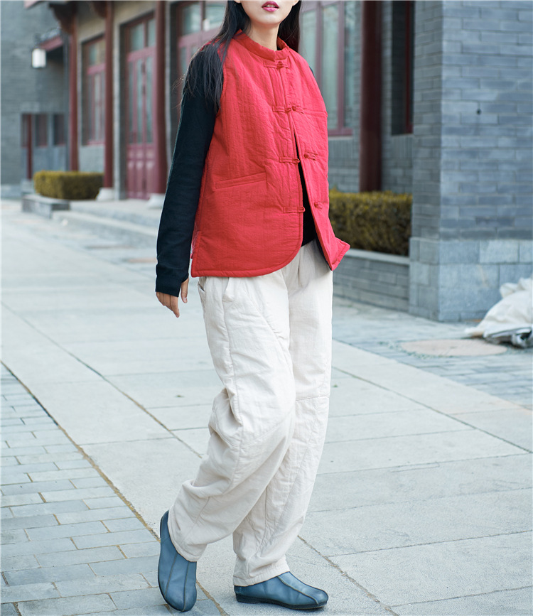 Gilet femme NIAN BAIXIU SPINNING en Chanvre - Ref 3316222 Image 28